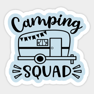 Camping Squad Family Camper RV Sticker